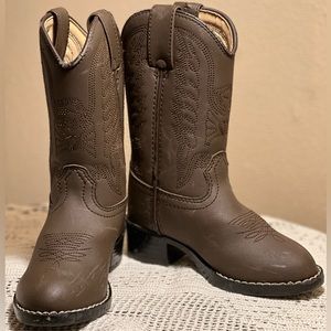 Kids brown cowboy boots